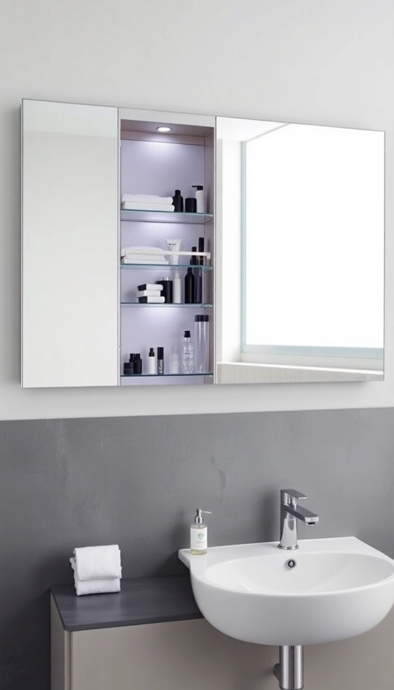 19 Small Bathroom Storage Innovations That Will Blow Your Mind (Especially #6!) - 7. Multi-Functional Mirrors