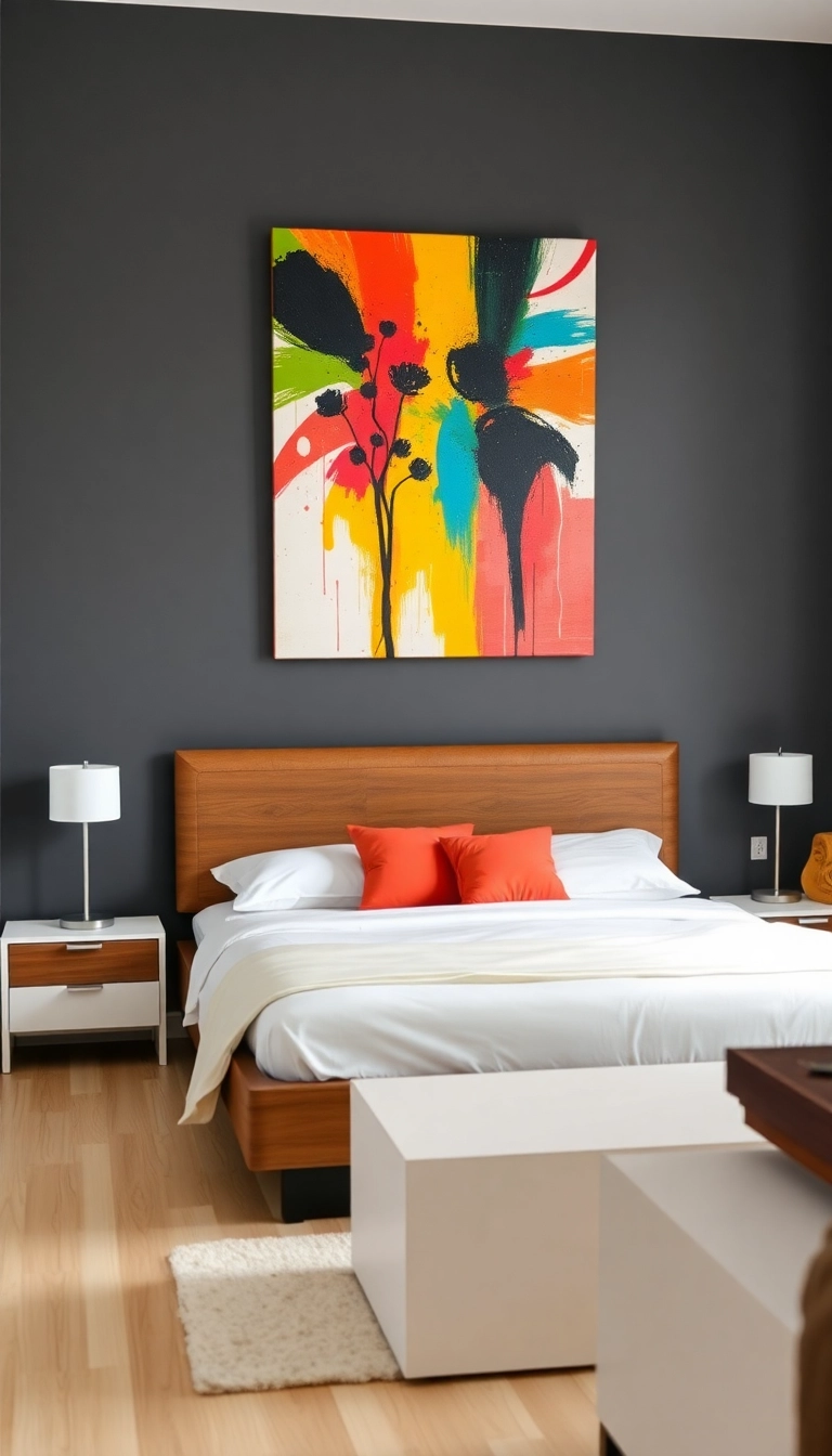 19 Unexpected Bedroom Wall Colors That Will Make You Fall in Love with Your Room Again! - 3. Bold Charcoal Grey