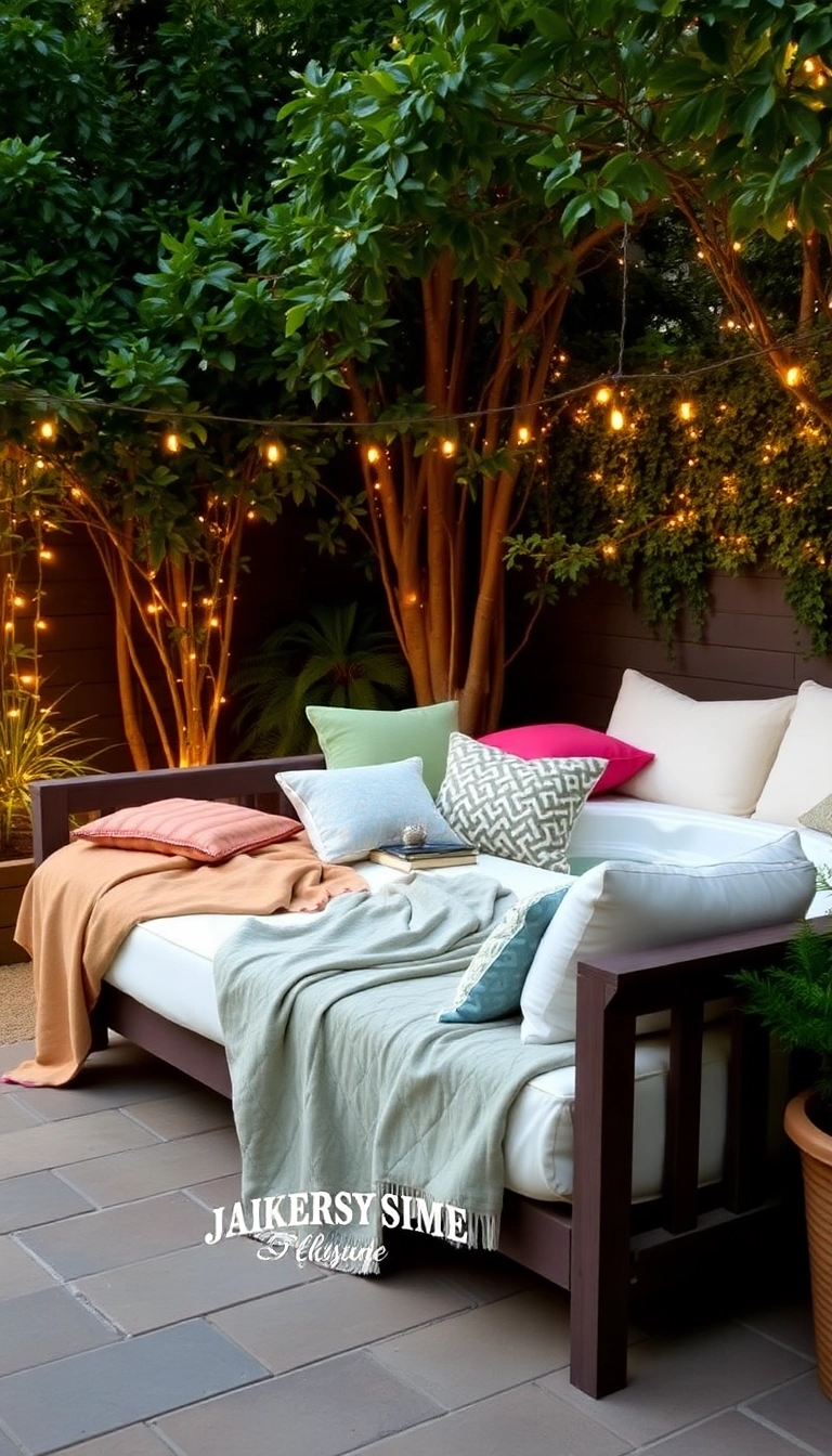 20 Compact Hot Tub Seating Ideas That Maximize Your Small Outdoor Space! - 11. Daybeds