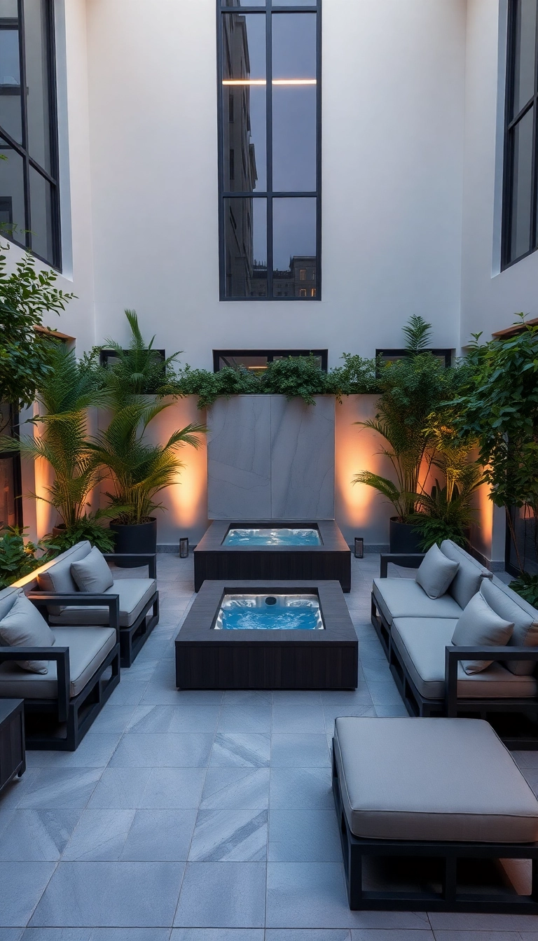 20 Compact Hot Tub Seating Ideas That Maximize Your Small Outdoor Space! - 13. Modular Seating