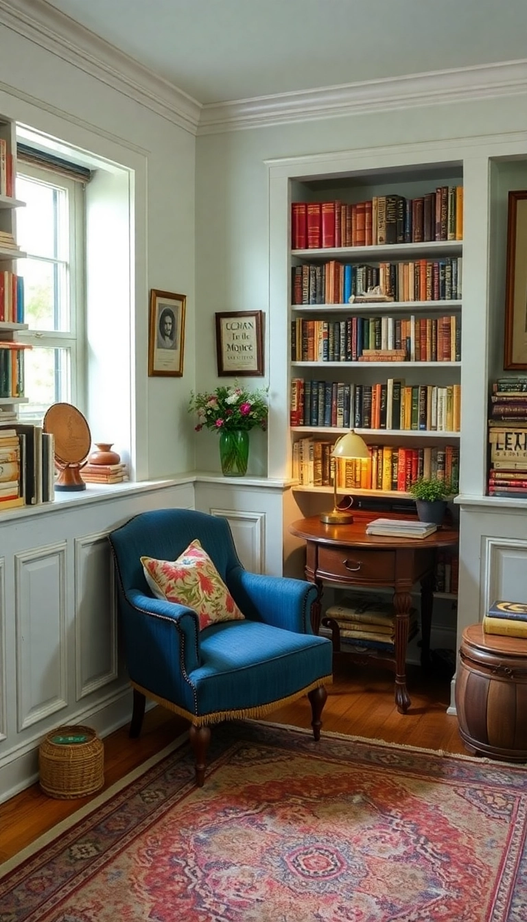 20 Cozy Reading Nooks with Built-In Shelves That Every Book Lover Needs in Their Home! - The Vintage Vibe