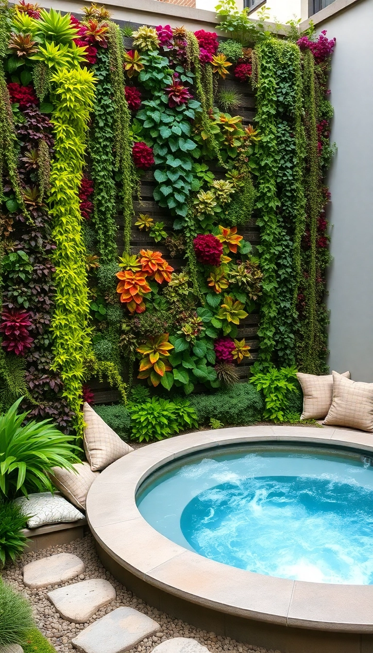 20 Luxurious Hot Tub Privacy Ideas That Will Make You Feel Like Royalty (Don't Miss #12!) - 3. Lush Greenery Walls