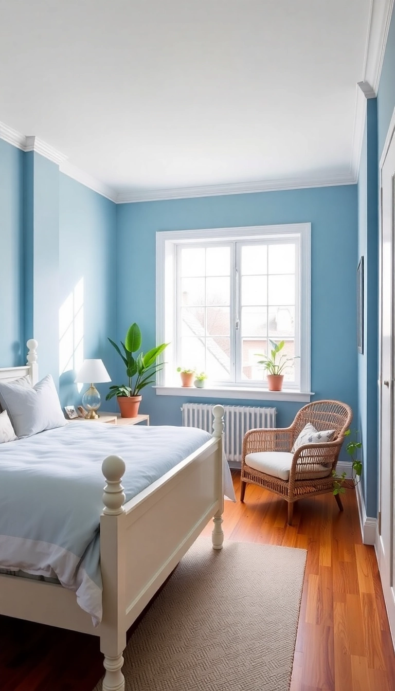 20 Trendy Bedroom Color Ideas That Will Transform Your Space into a Cozy Retreat! - 1. Serenity Blue