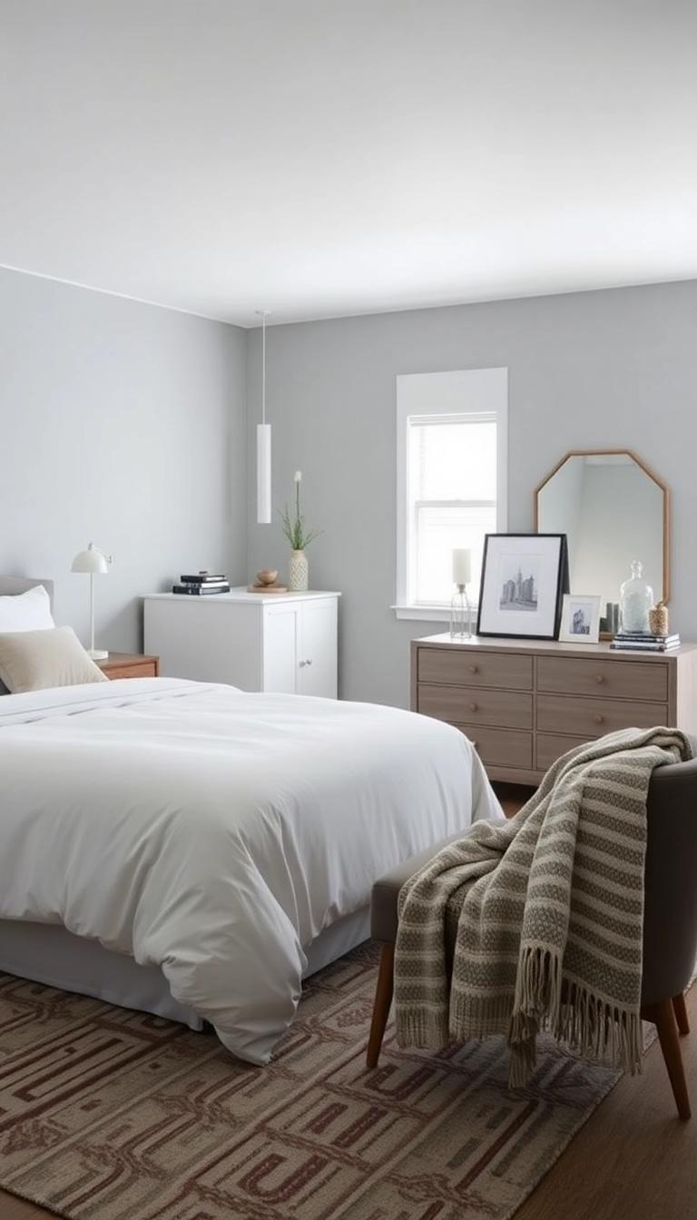 20 Trendy Bedroom Color Ideas That Will Transform Your Space into a Cozy Retreat! - 13. Pale Gray