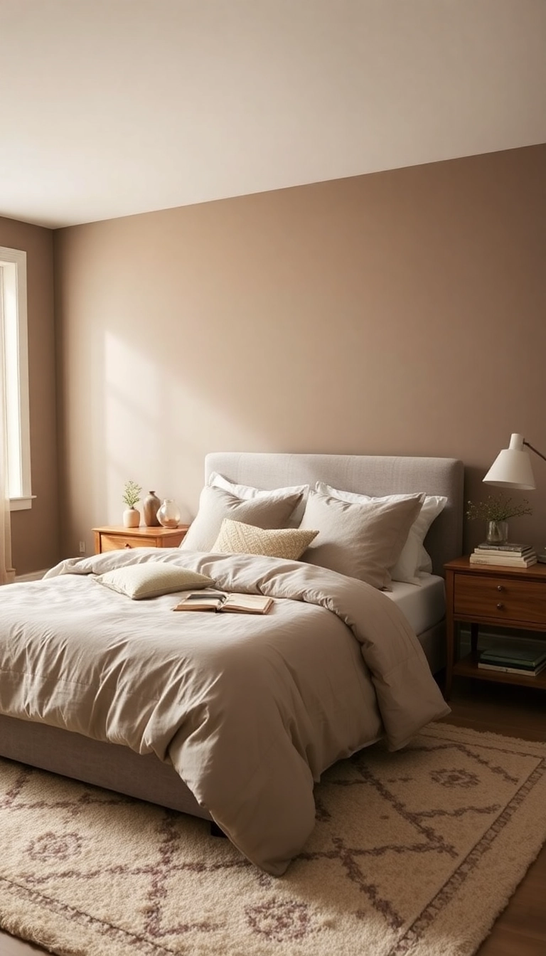 20 Trendy Bedroom Color Ideas That Will Transform Your Space into a Cozy Retreat! - 15. Earthy Taupe