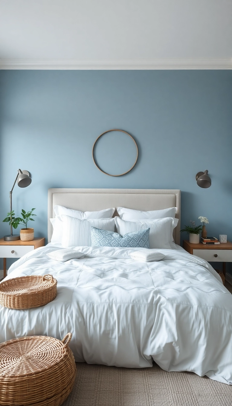 20 Trendy Bedroom Color Ideas That Will Transform Your Space into a Cozy Retreat! - 20. Icy Blue