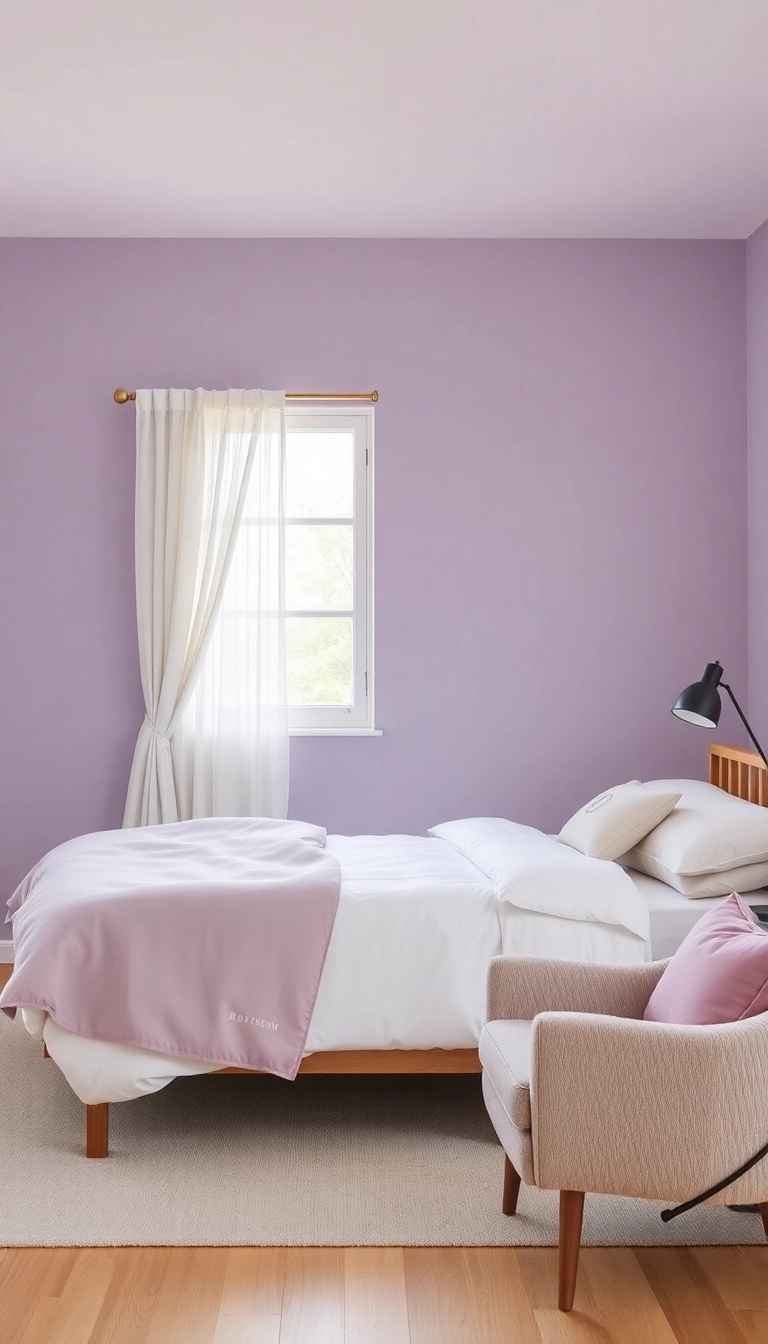 20 Trendy Bedroom Color Ideas That Will Transform Your Space into a Cozy Retreat! - 6. Dusty Lilac