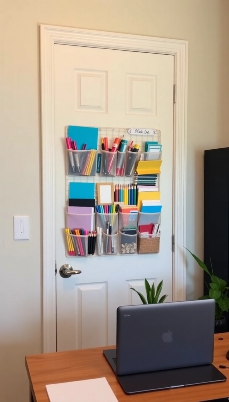 25 Brilliant Home Office Storage Solutions You Didn't Know You Needed! - Over-the-Door Organizers