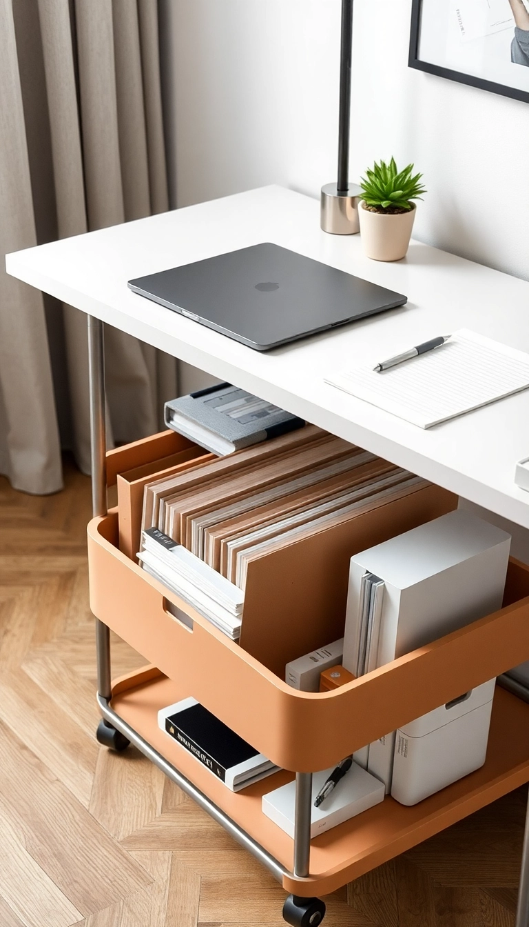 25 Brilliant Home Office Storage Solutions You Didn't Know You Needed! - Under-Desk Storage Solutions