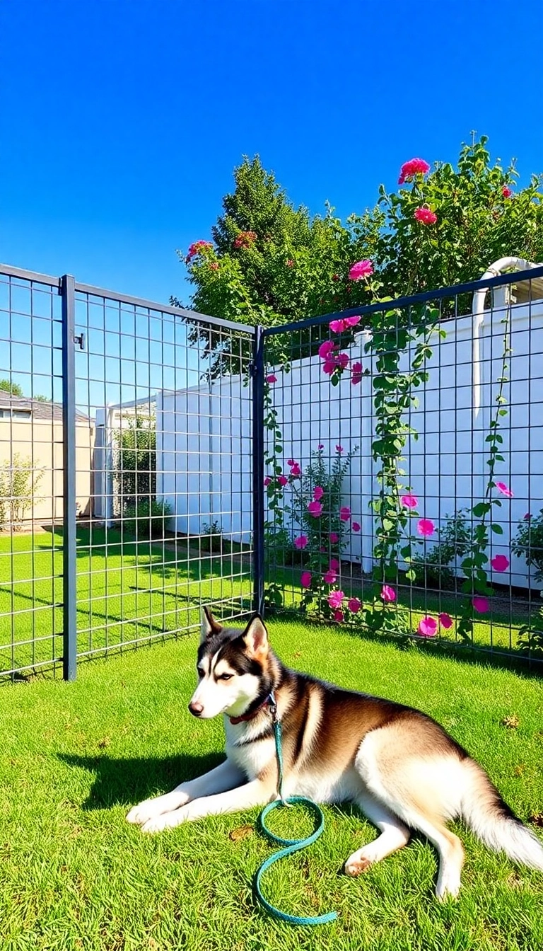 10 DIY Dog Fence Ideas That Are So Easy, You'll Want to Build One Today! - 2. Wire Mesh Fence