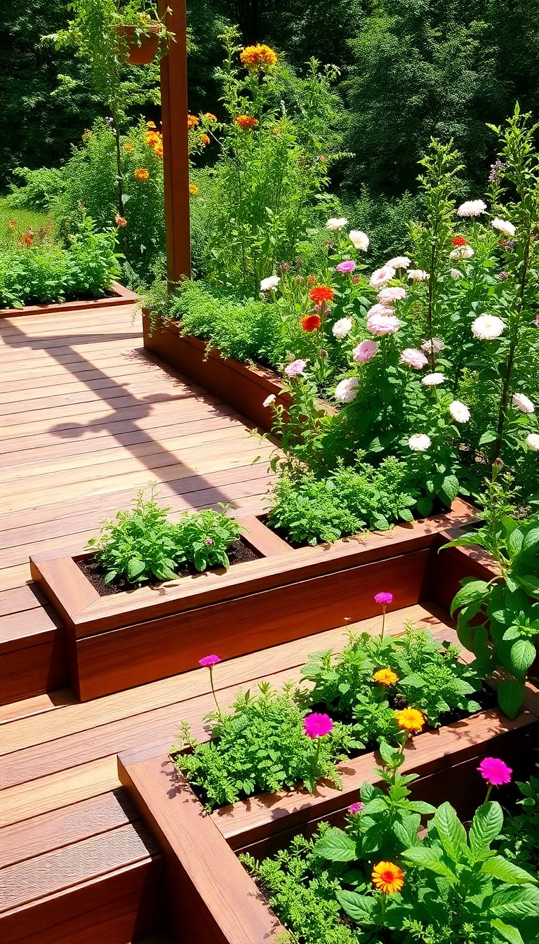 10 DIY Floating Deck Ideas That Are Easier Than You Think (And Gorgeous Too!) - 10. Nature-Integrated Deck