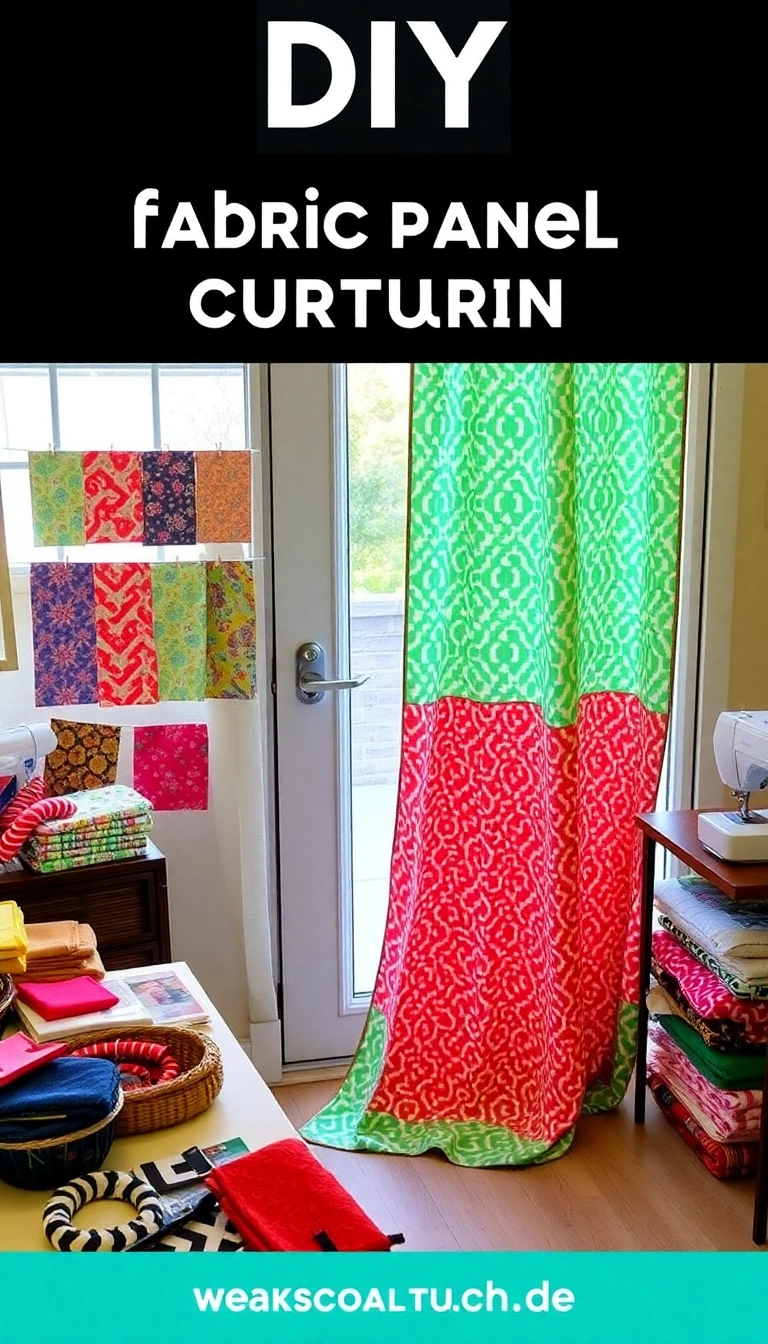 11 Affordable Patio Door Curtain Ideas That Look Luxurious (Wait Until You See #2!) - 11. DIY Fabric Panel Curtains