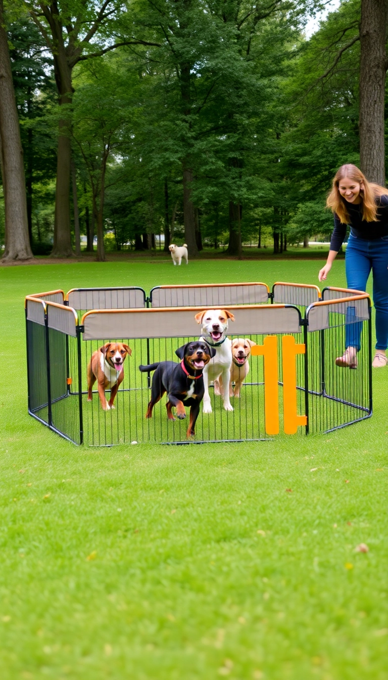 11 Portable Temporary Dog Fences Perfect for Any Occasion (Don't Miss #7!) - 1. The Classic Pet Playpen