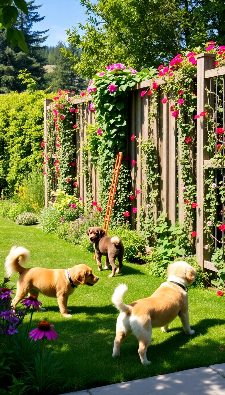 11 Portable Temporary Dog Fences Perfect for Any Occasion (Don't Miss #7!) - 10. Stylish Garden Fence