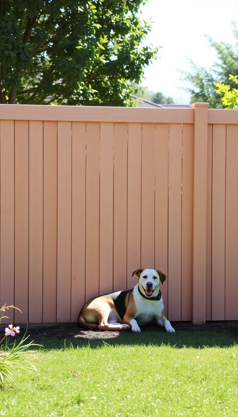 13 Affordable Dog Fence Ideas That Won't Break the Bank (You’ll Love #7!) - 10. Wood Panel Fencing