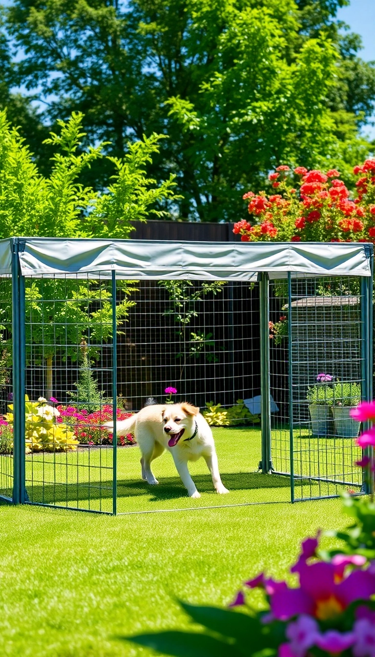 13 Affordable Dog Fence Ideas That Won't Break the Bank (You’ll Love #7!) - 11. Temporary Fencing