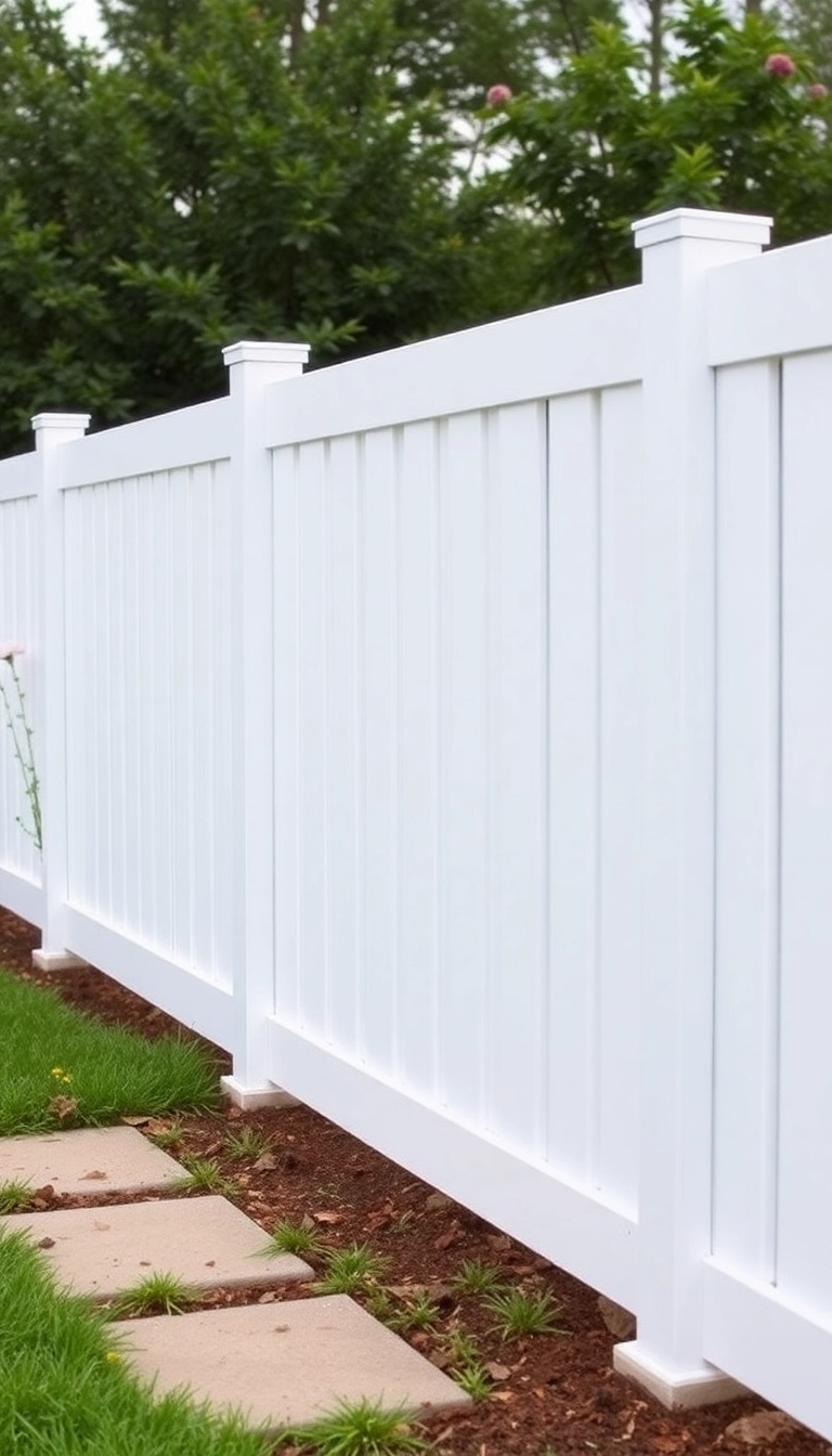 13 Affordable Dog Fence Ideas That Won't Break the Bank (You’ll Love #7!) - 6. Vinyl Fencing (Budget Options)