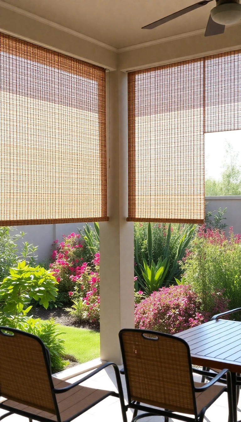 14 Minimalist Patio Door Curtain Ideas That Will Simplify Your Space! - 3. Bamboo Shades