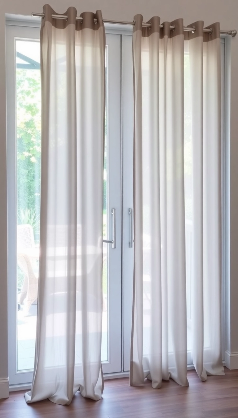 14 Minimalist Patio Door Curtain Ideas That Will Simplify Your Space! - 6. Floor-Length Drapes