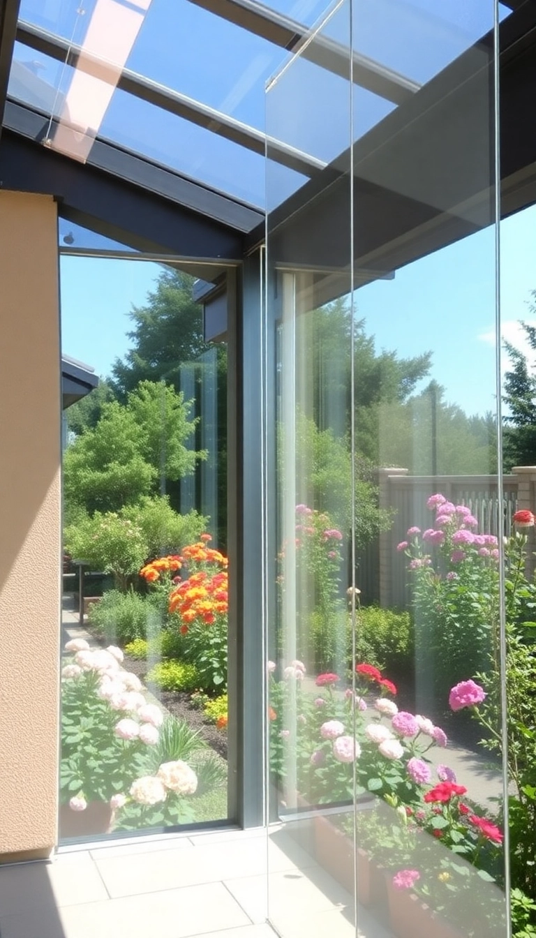 14 Minimalist Patio Door Curtain Ideas That Will Simplify Your Space! - 9. Clear Acrylic Panels