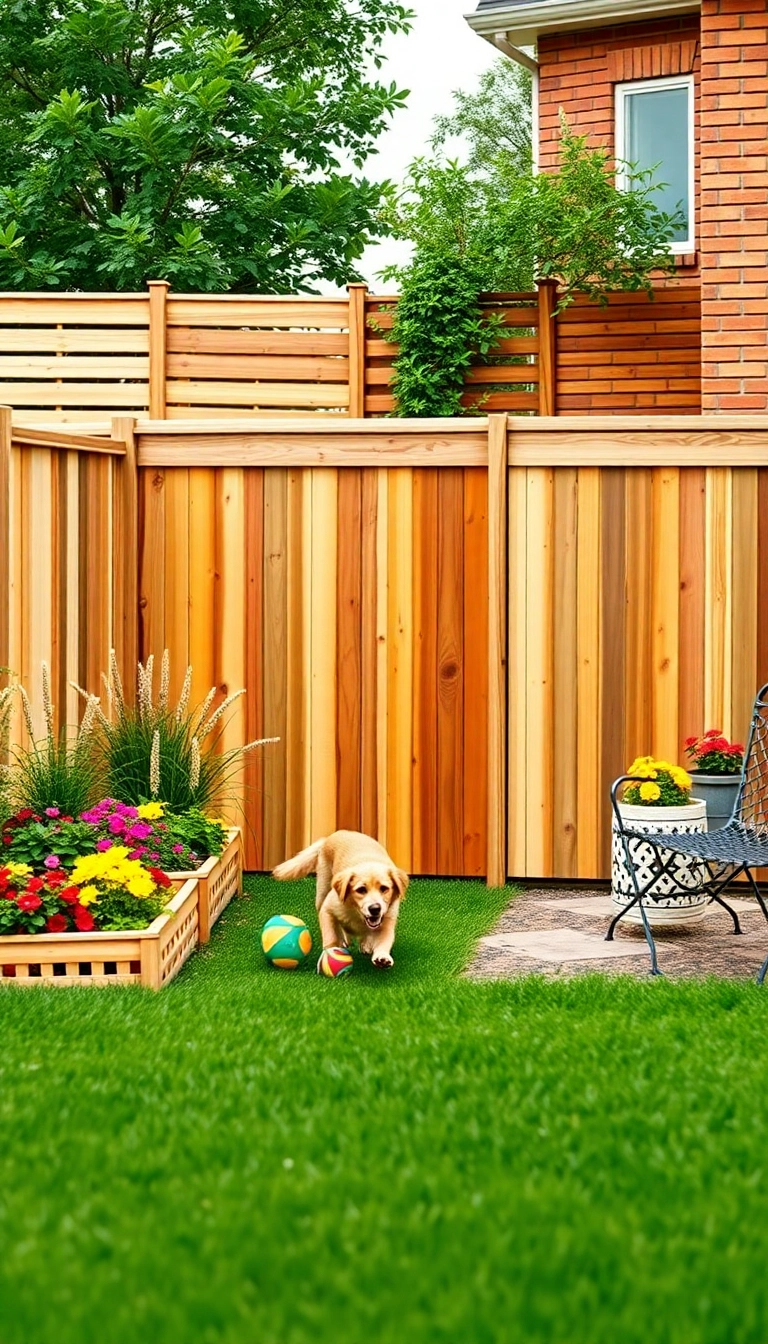 15 Stunning Wooden Dog Fence Ideas That'll Make Your Backyard the Talk of the Neighborhood! - 15. Customizable Modular Fence