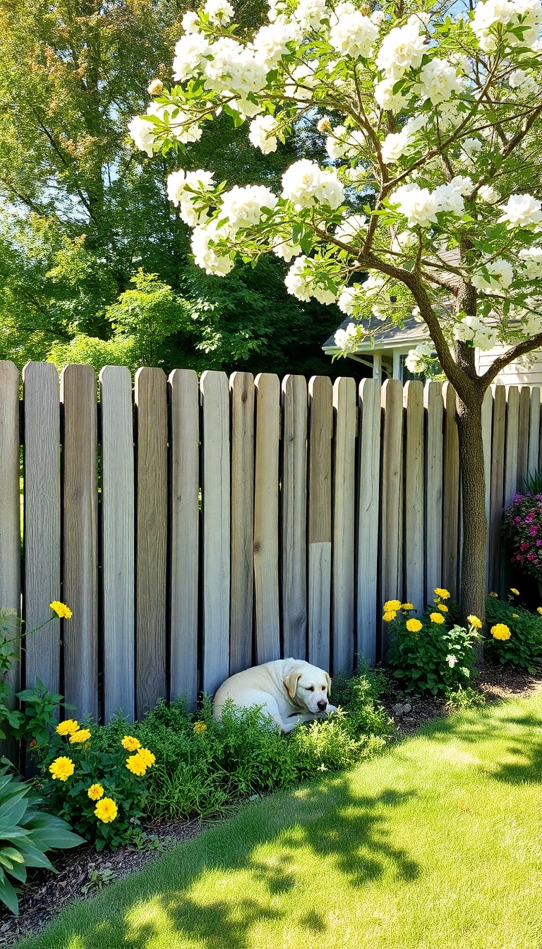 15 Stunning Wooden Dog Fence Ideas That'll Make Your Backyard the Talk of the Neighborhood! - 9. Reclaimed Wood Fence