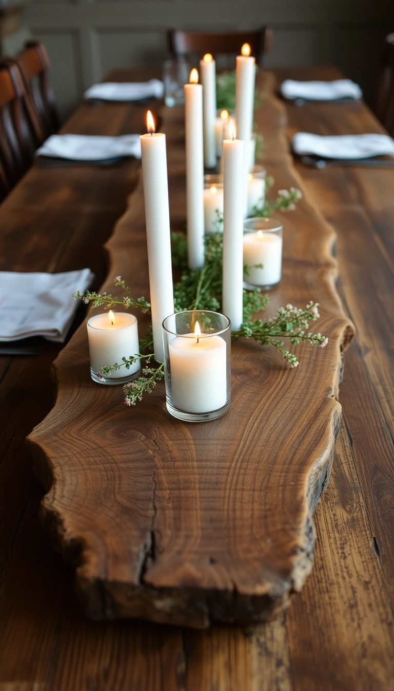 19 DIY Farmhouse Table Centerpiece Ideas That Are Surprisingly Simple! - 10. Reclaimed Wood Centerpiece