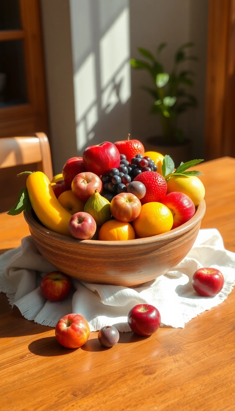 19 DIY Farmhouse Table Centerpiece Ideas That Are Surprisingly Simple! - 6. Seasonal Fruit Bowl