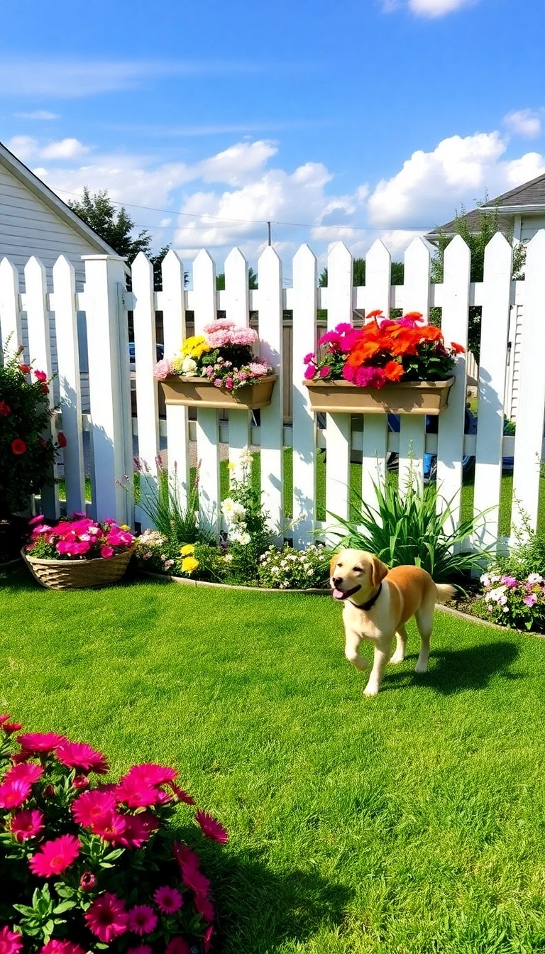 19 Decorative Dog Fence Ideas That Will Add Style and Elegance to Your Yard! - 1. Charming Picket Fences