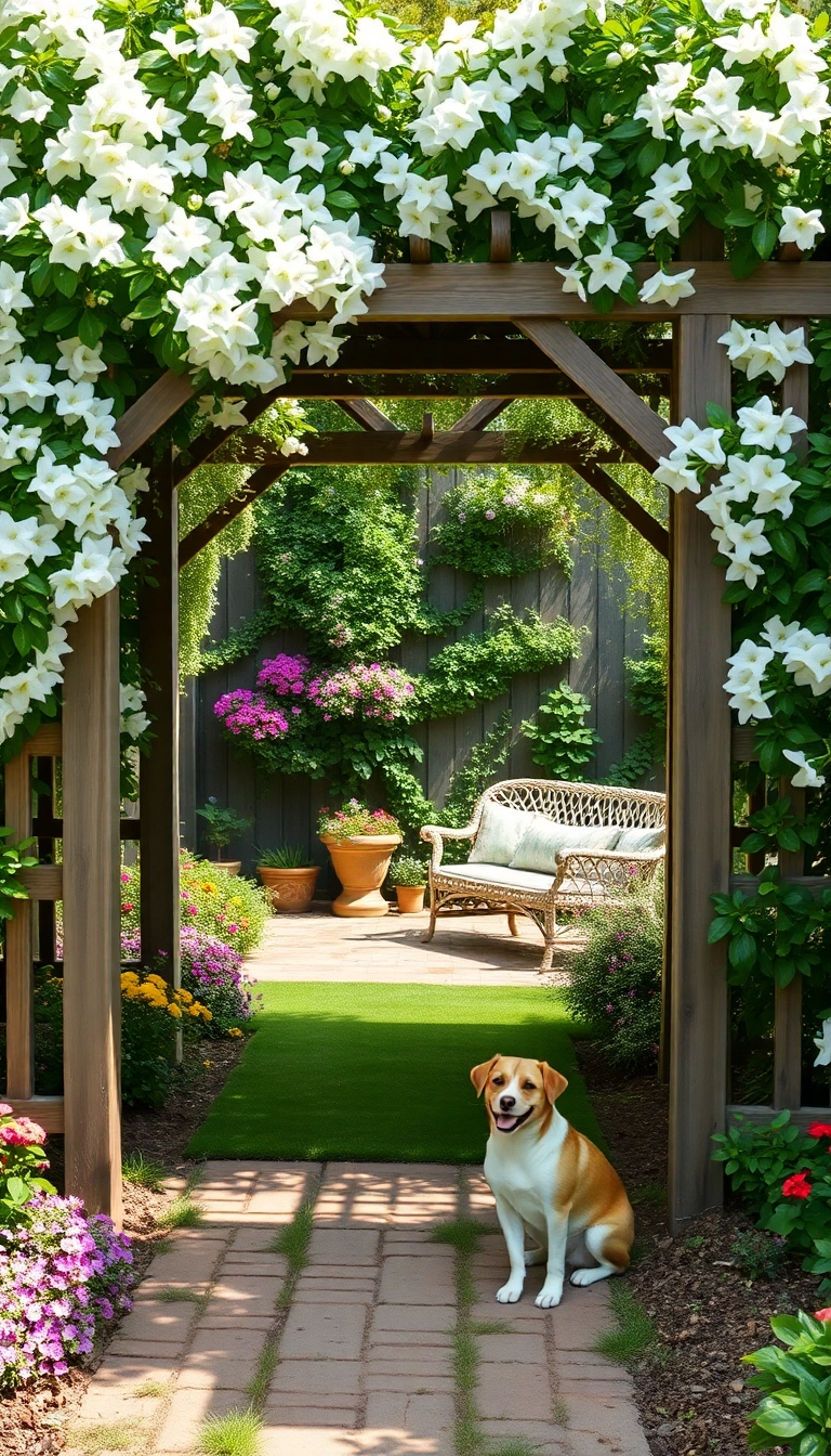 19 Decorative Dog Fence Ideas That Will Add Style and Elegance to Your Yard! - 10. Elegant Trellis Fences