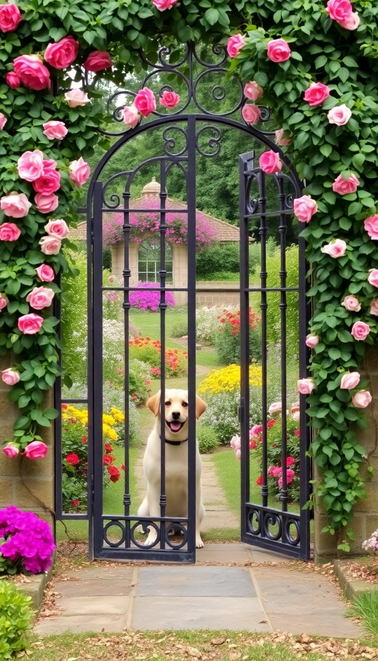 19 Decorative Dog Fence Ideas That Will Add Style and Elegance to Your Yard! - 6. Vintage Garden Gates