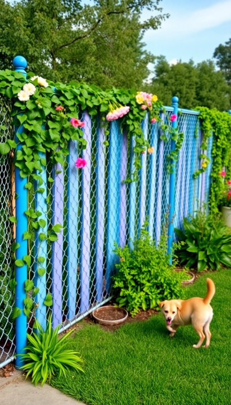 19 Decorative Dog Fence Ideas That Will Add Style and Elegance to Your Yard! - 9. Stylish Chain Link Fences