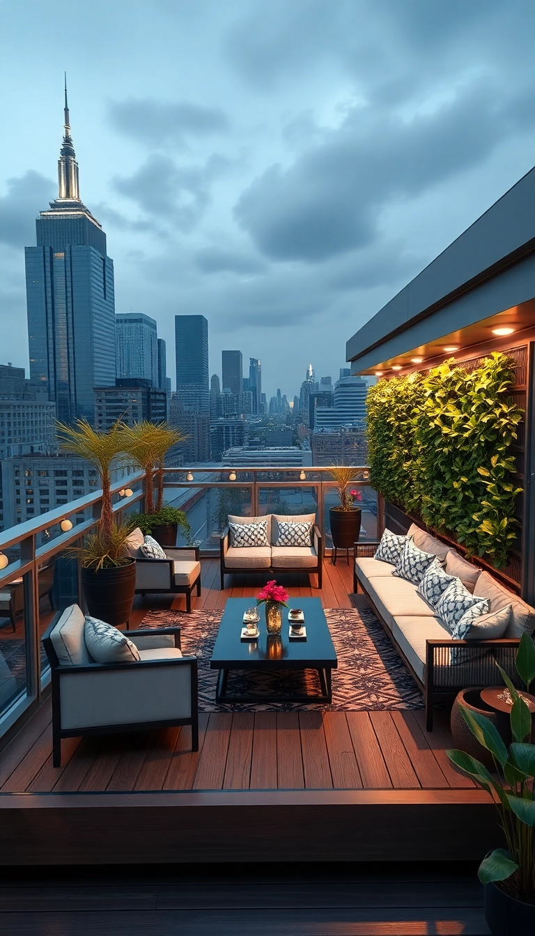 21 Creative Floating Deck Ideas to Elevate Your Outdoor Space (Wait Till You See #12!) - 12. Chic Urban Oasis