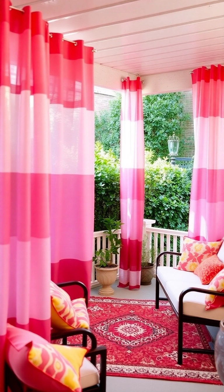 21 Stunning Patio Door Curtain Ideas That Will Transform Your Space (You Won't Believe #11!) - 10. Colorful Ombre