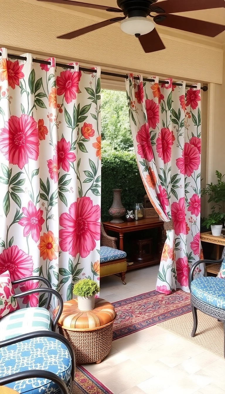 21 Stunning Patio Door Curtain Ideas That Will Transform Your Space (You Won't Believe #11!) - 21. Personalized Prints