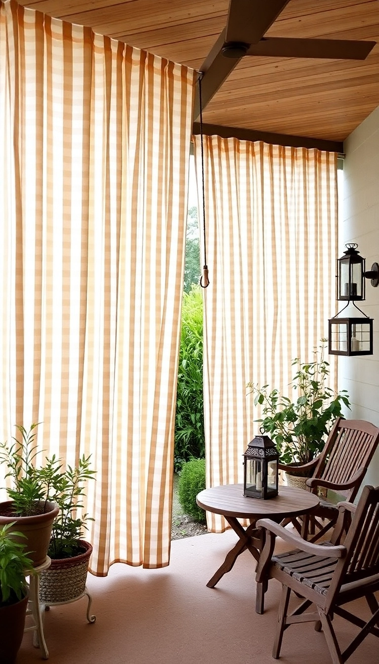 21 Stunning Patio Door Curtain Ideas That Will Transform Your Space (You Won't Believe #11!) - 3. Farmhouse Charm