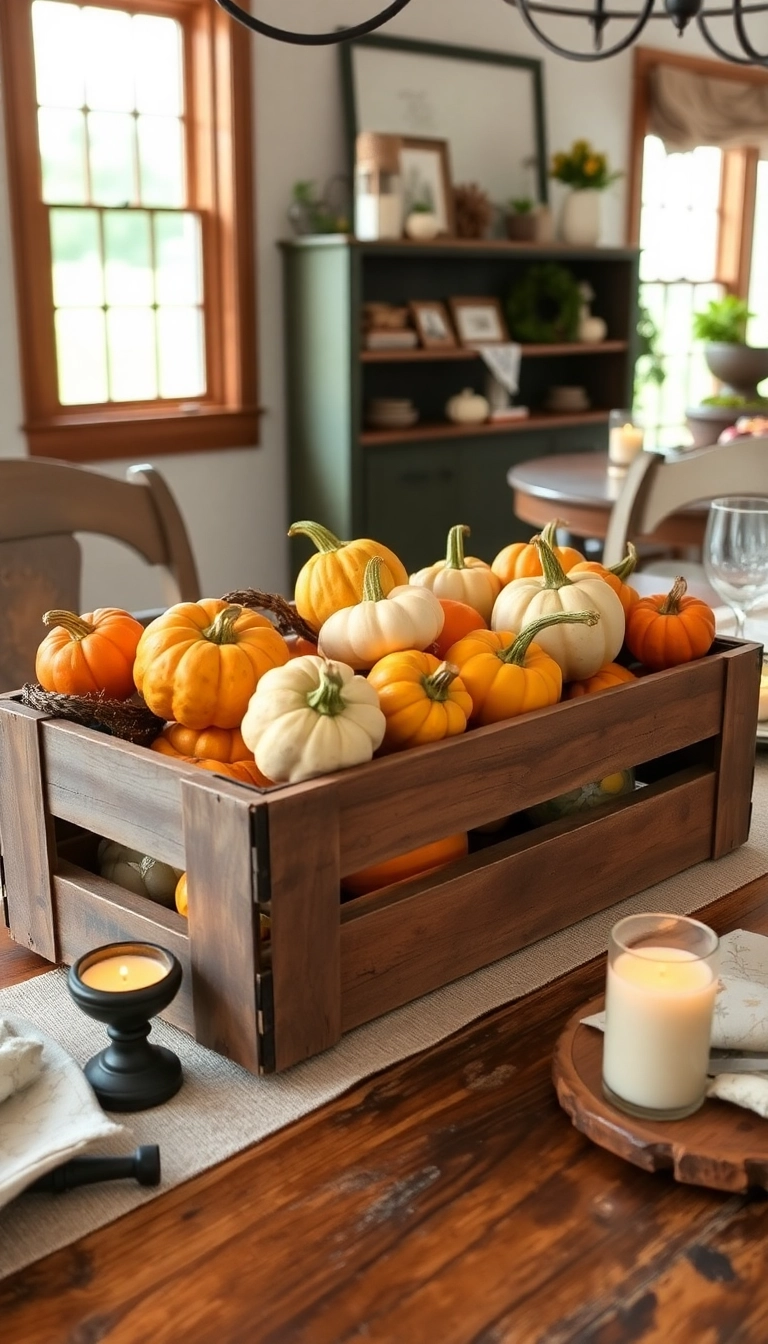 25 Affordable Farmhouse Table Centerpieces That Look Expensive! - 17. Repurposed Wooden Crates