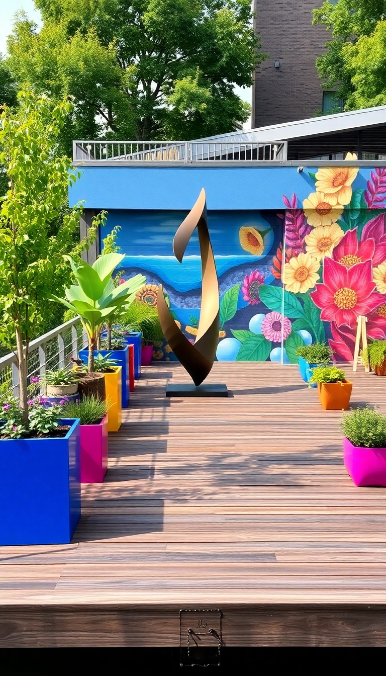 20 Modern Floating Decks That Will Leave You in Awe (Number 8 Is a Must-See!) - 10. Artistic Touches