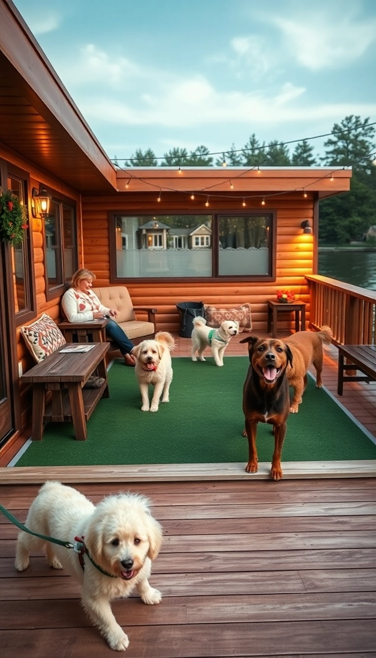 20 Modern Floating Decks That Will Leave You in Awe (Number 8 Is a Must-See!) - 14. Pet-Friendly Decks