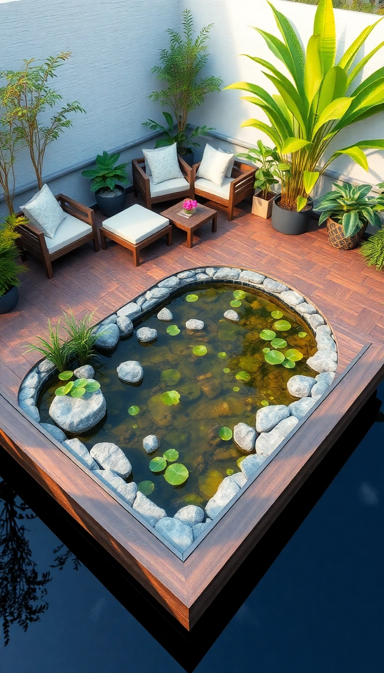 20 Modern Floating Decks That Will Leave You in Awe (Number 8 Is a Must-See!) - 15. Water Features