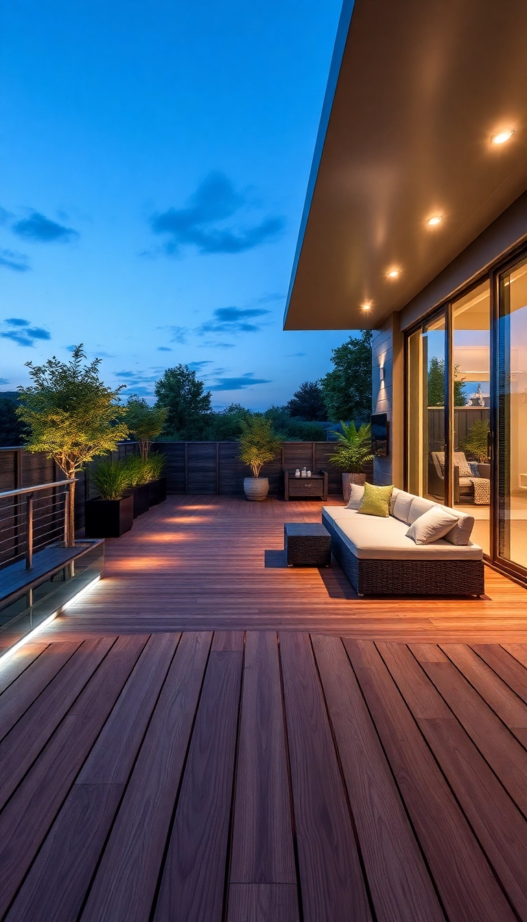 20 Modern Floating Decks That Will Leave You in Awe (Number 8 Is a Must-See!) - 16. Smart Technology Integration