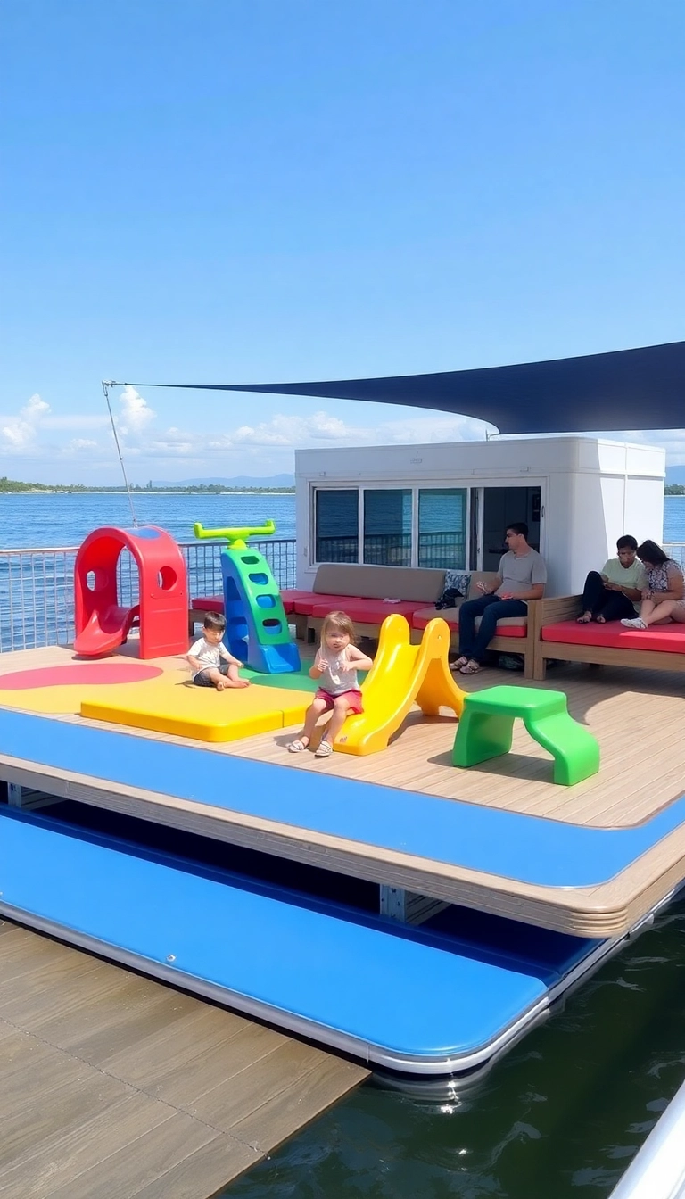 20 Modern Floating Decks That Will Leave You in Awe (Number 8 Is a Must-See!) - 19. Family-Friendly Spaces