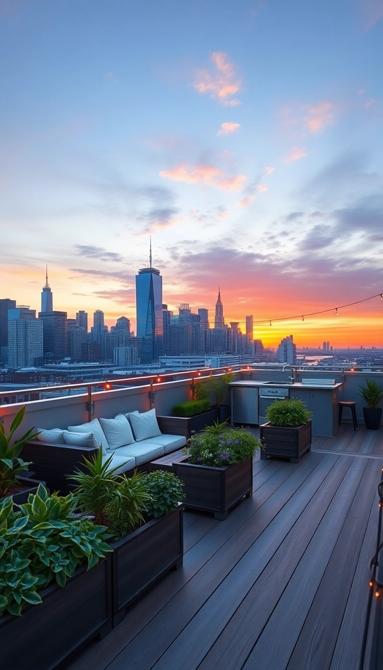 20 Modern Floating Decks That Will Leave You in Awe (Number 8 Is a Must-See!) - 4. Urban Rooftop Retreats