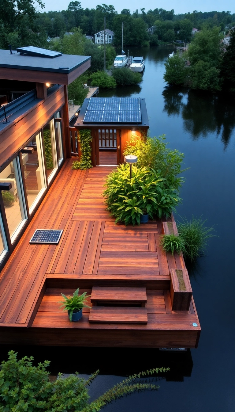 20 Modern Floating Decks That Will Leave You in Awe (Number 8 Is a Must-See!) - 5. Sustainable Solutions