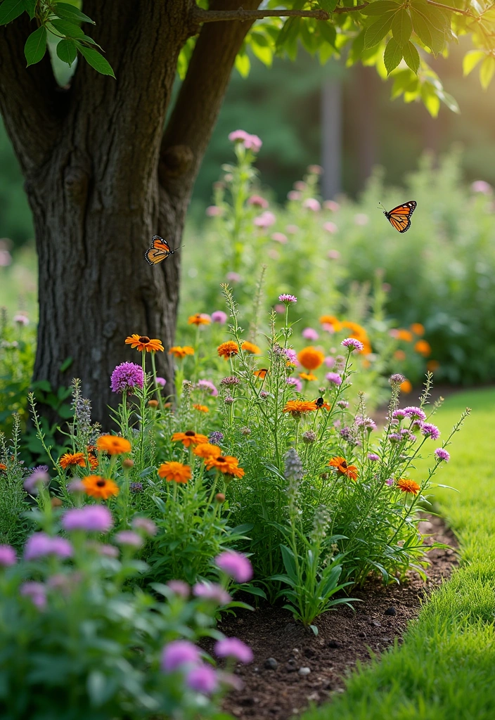 20 DIY Garden Edging Ideas Around Trees That Will Wow Your Guests! - 17. Living Plant Edging