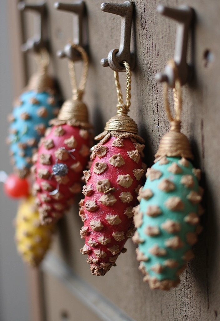 10 Easy Pine Cone Crafts That Anyone Can Do (No Experience Needed!) - 9. Pine Cone Keychains