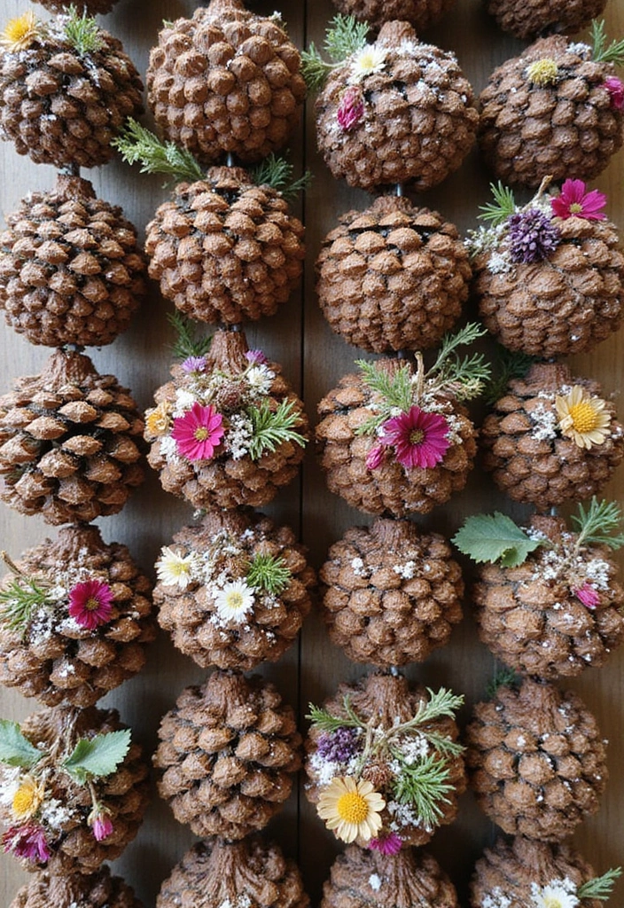 13 Pine Cone Ornaments That Will Make Your Holidays Sparkle (DIY Magic Awaits!) - 3. Nature-Inspired Pine Cone Ornaments