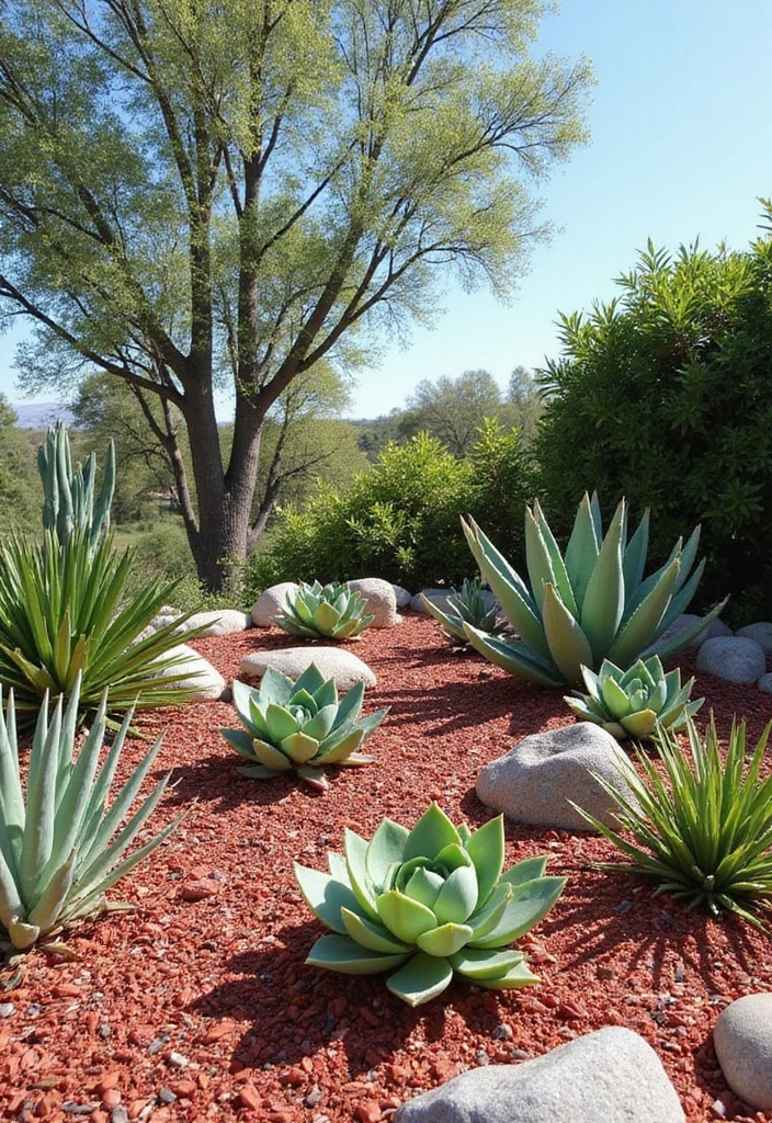 14 Perfect Plants to Pair with Red Mulch for a Vibrant Garden Makeover! - 14. Sassy Succulents: For a Modern Twist