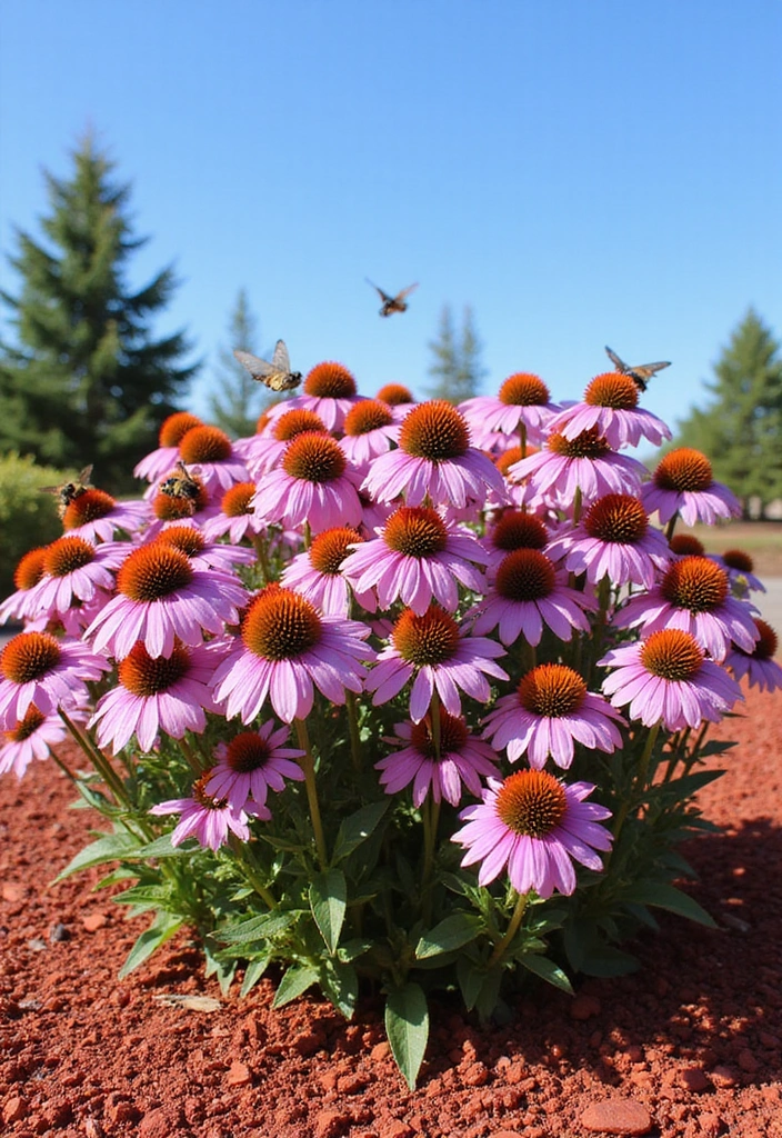 14 Perfect Plants to Pair with Red Mulch for a Vibrant Garden Makeover! - 8. Radiant Coneflowers: Resilient Beauties