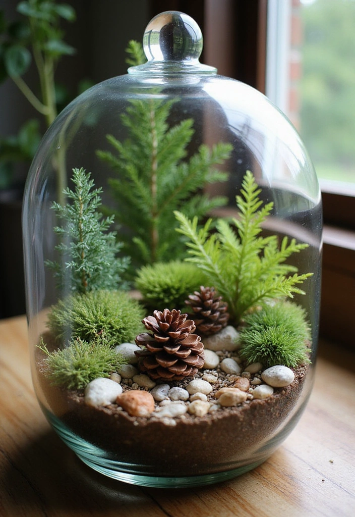 15 Pine Cone Decorations That’ll Transform Your Home into a Cozy Retreat! - 15. Pine Cone Miniature Gardens